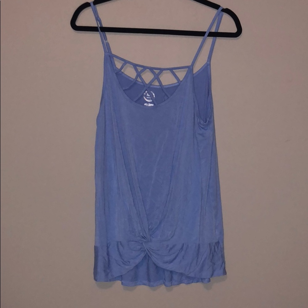 Cris cross front tank top